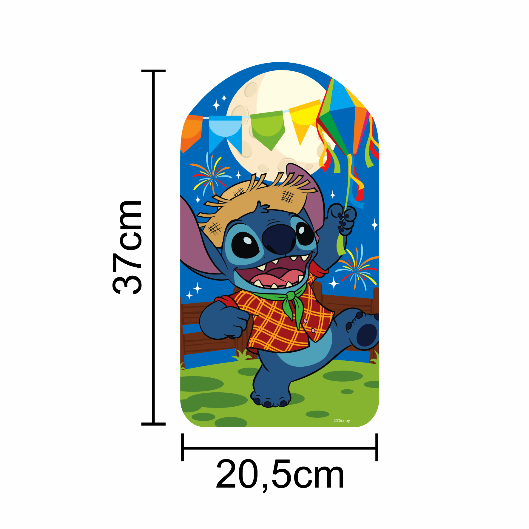 Kit Decorativo de Parede Stitch Junino - ...