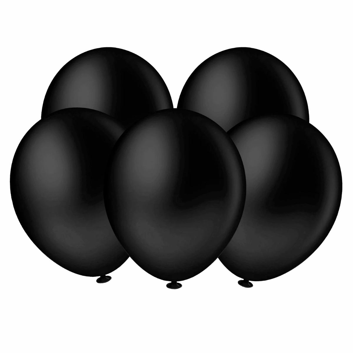 Balão Redondo Liso Preto 8" 20 unid.