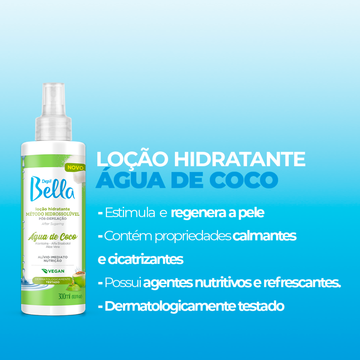 Loção Pós-Depilação Hidrossolúvel Água de...