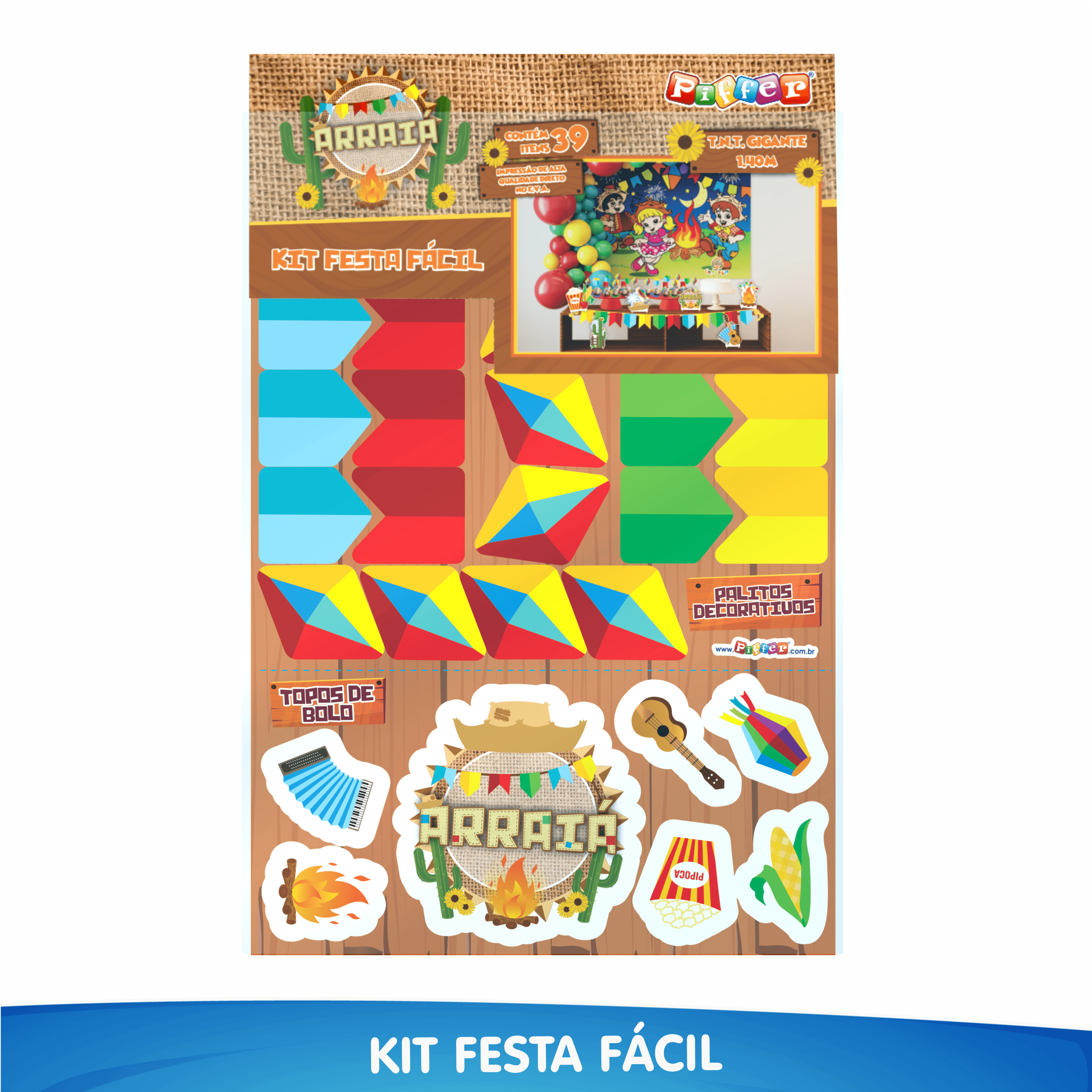 Kit Festa Fácil Junino - Festa Junina