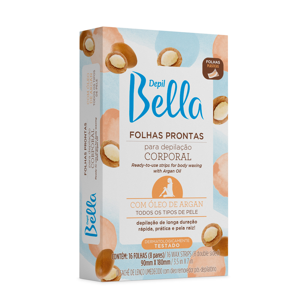 Folhas Prontas Depilação Corporal Óleo de...