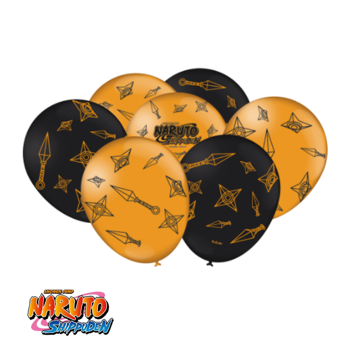 Balão Redondo Naruto 9” 25 Unid.