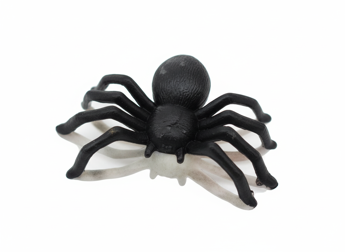 Mini Aranhas Negras 2cm Halloween