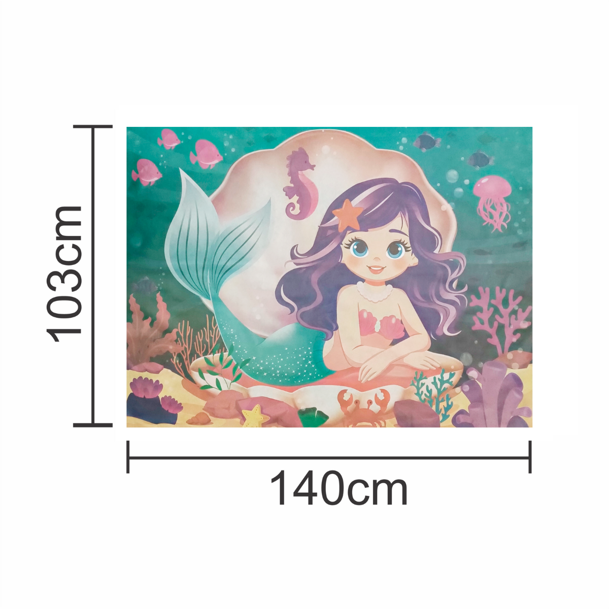 Painel TNT Sereia 1,40 x 1,03mt - 24