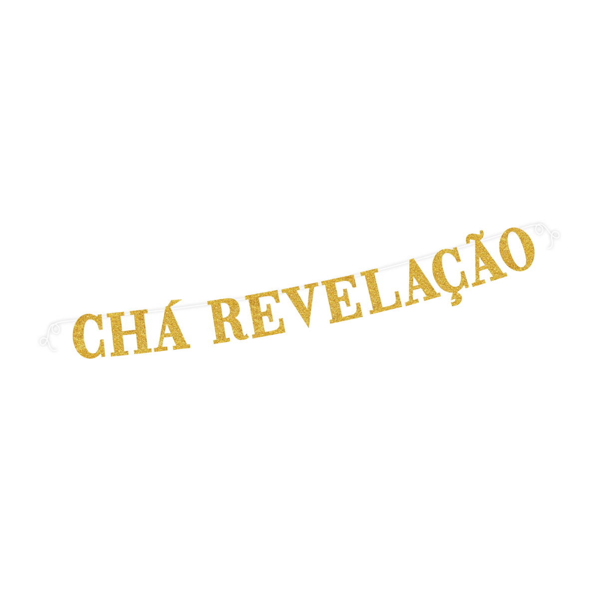 Faixa Chá Revelação em EVA com Gliter Dou...
