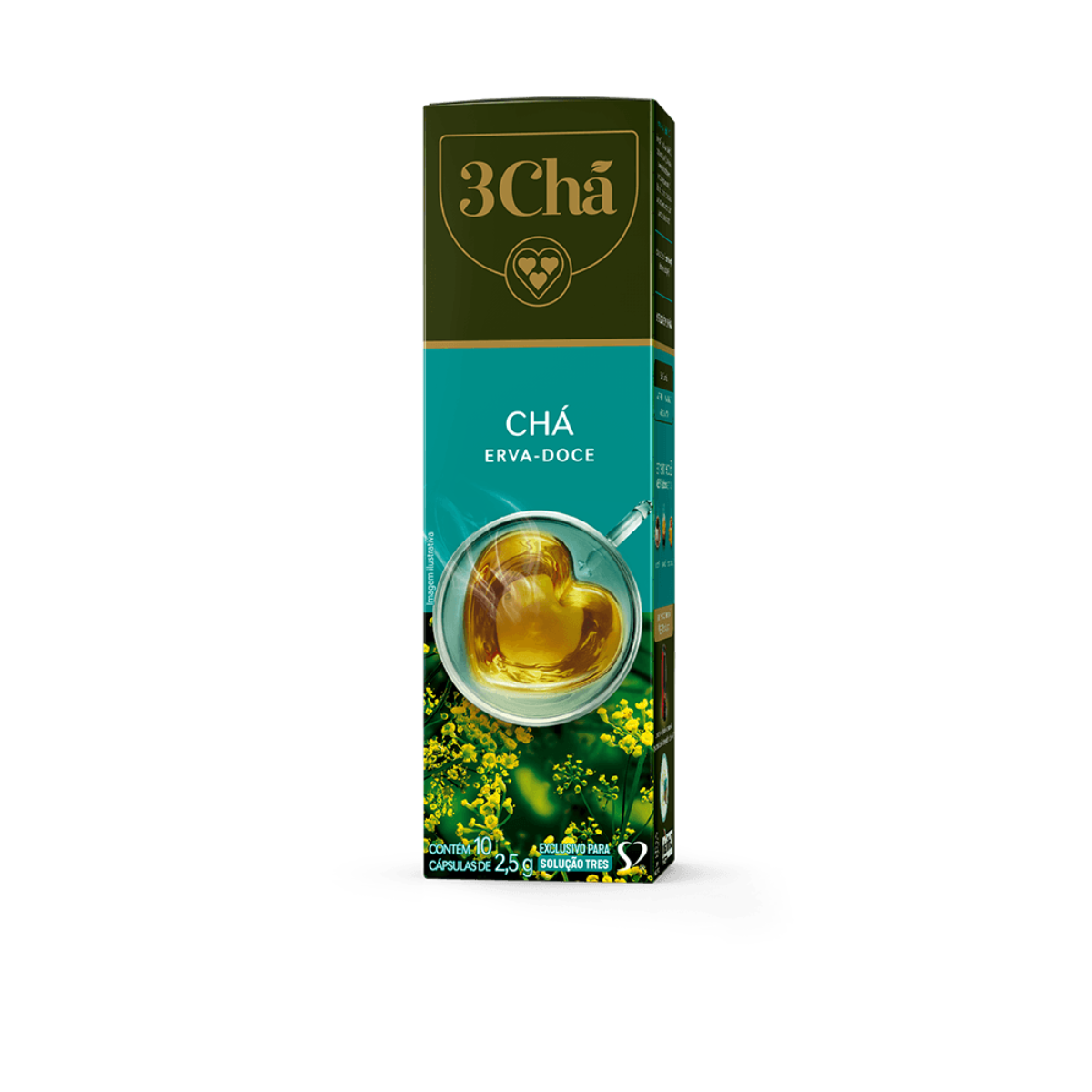 Cápsulas TRES 3 Corações Chá Erva Doce 10...