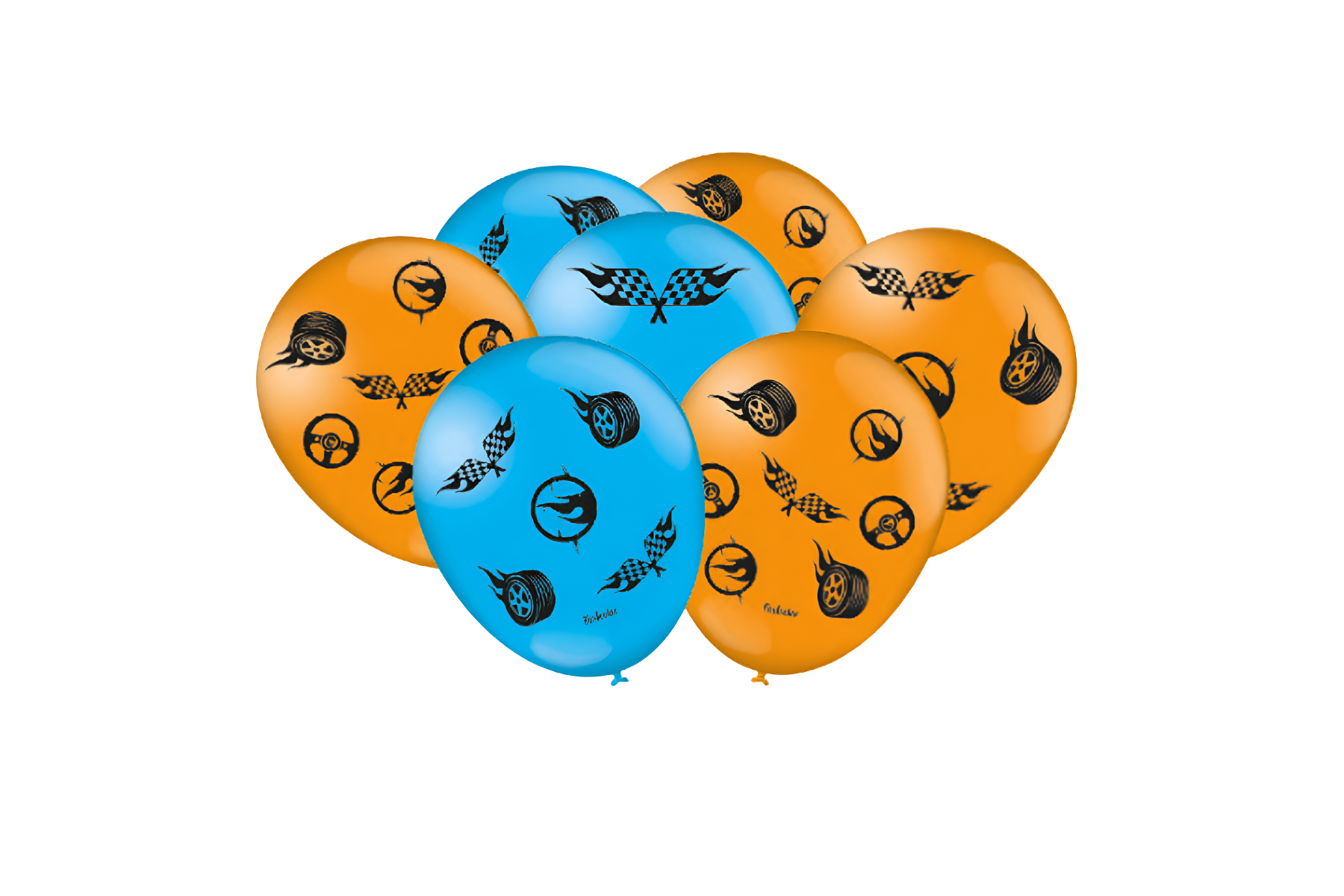 Balão Redondo Hot Wheels 9” 25 Unid.