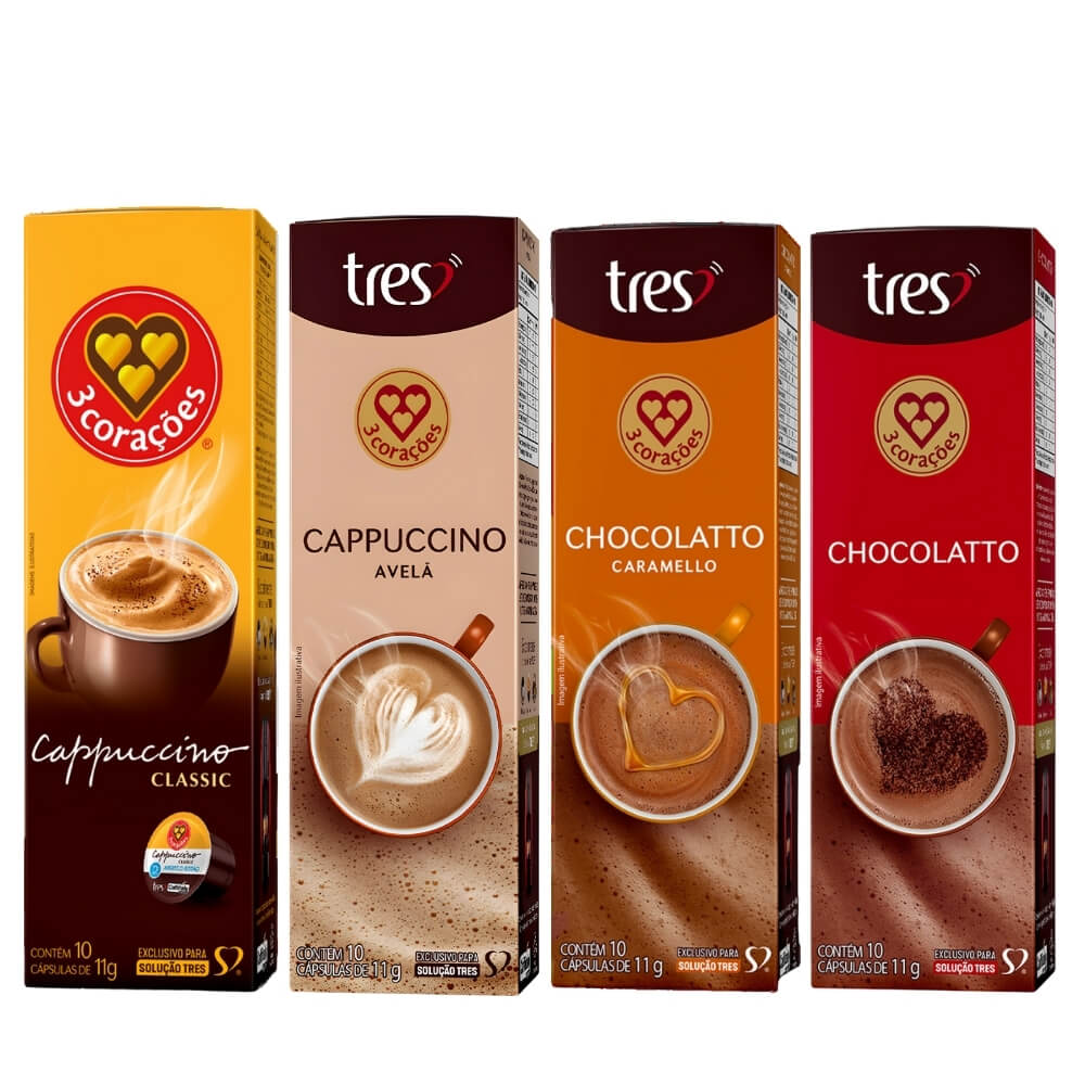 40 Cápsulas De Cappuccino Compatível Cafe...