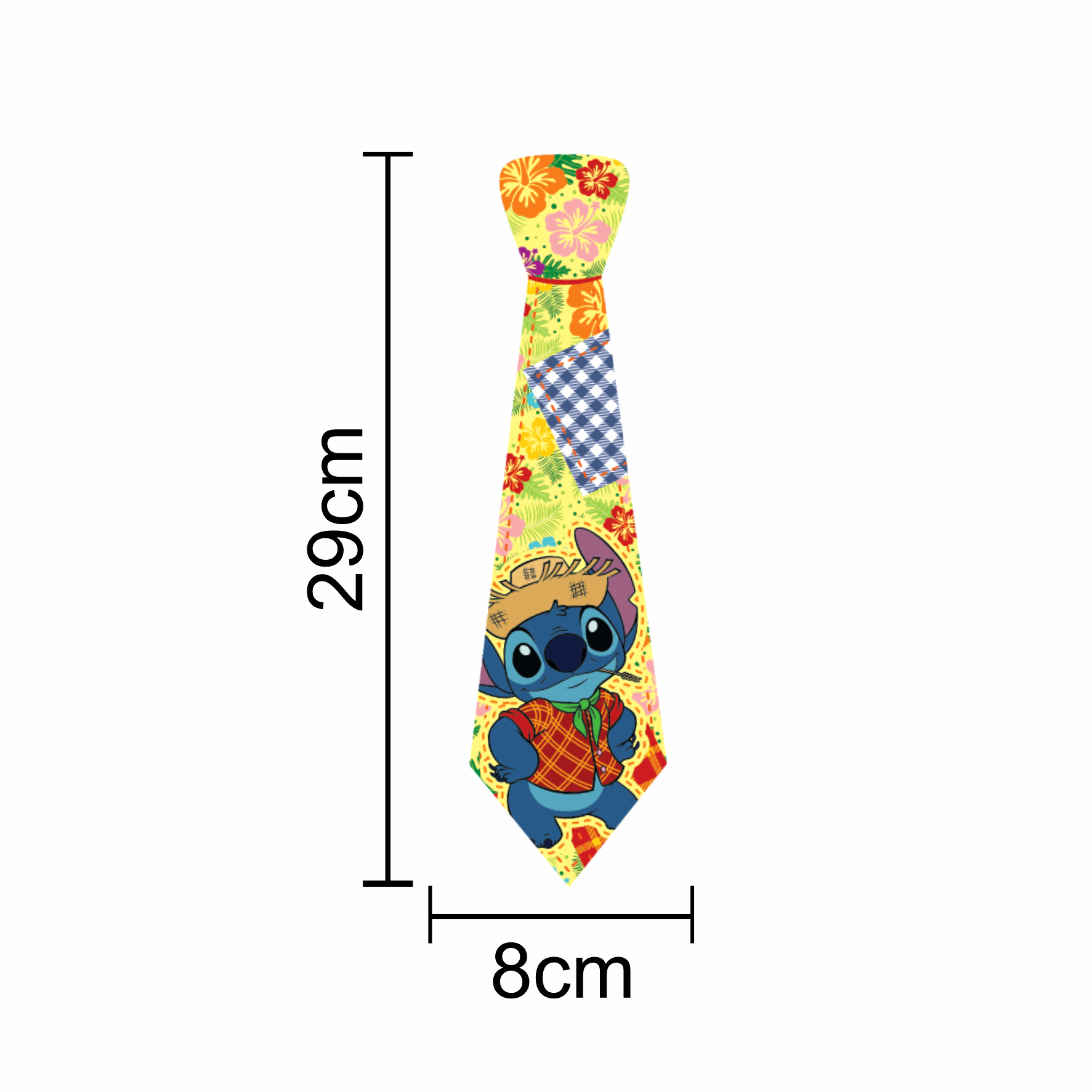 Gravata Junina Stitch Sortida com Adesivo...