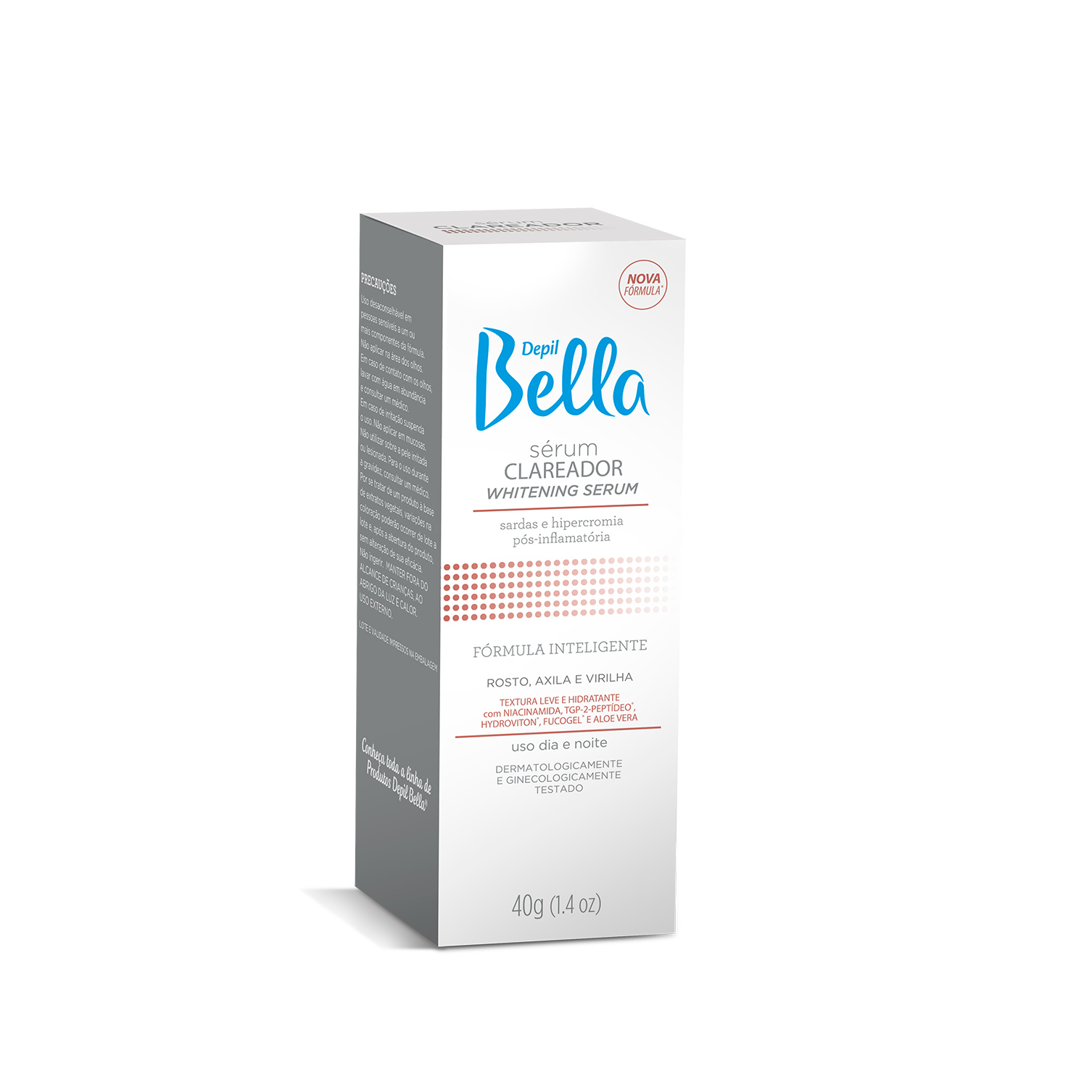 sérum clareador rosto, axilas e virilhas 40g