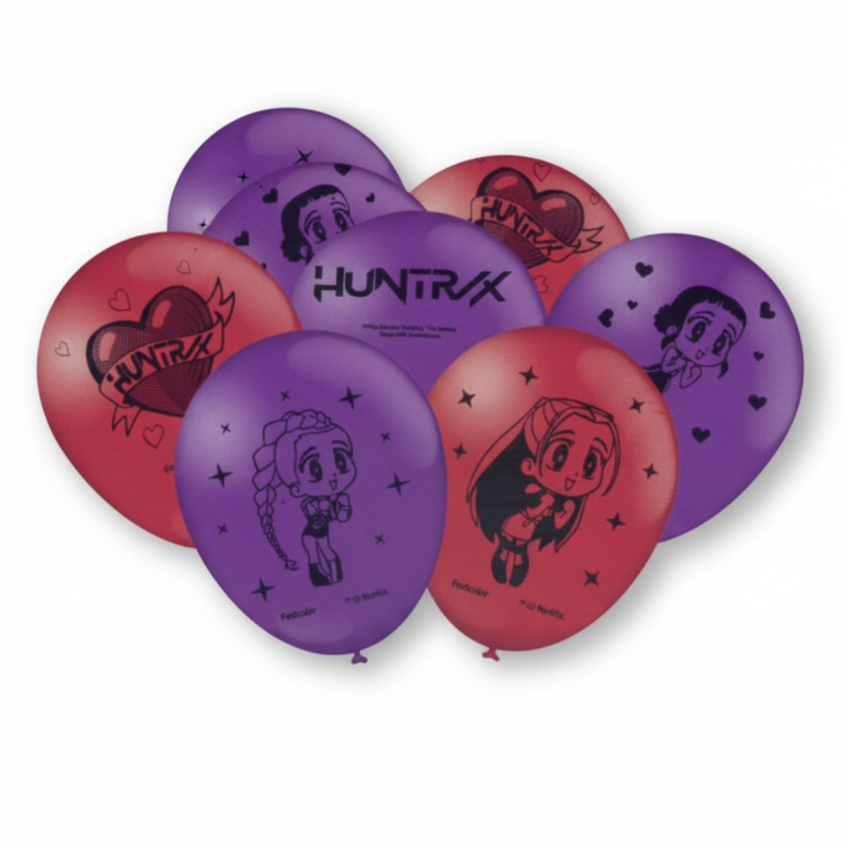 Balão Redondo Chibi Guerreiras do K-Pop 9...