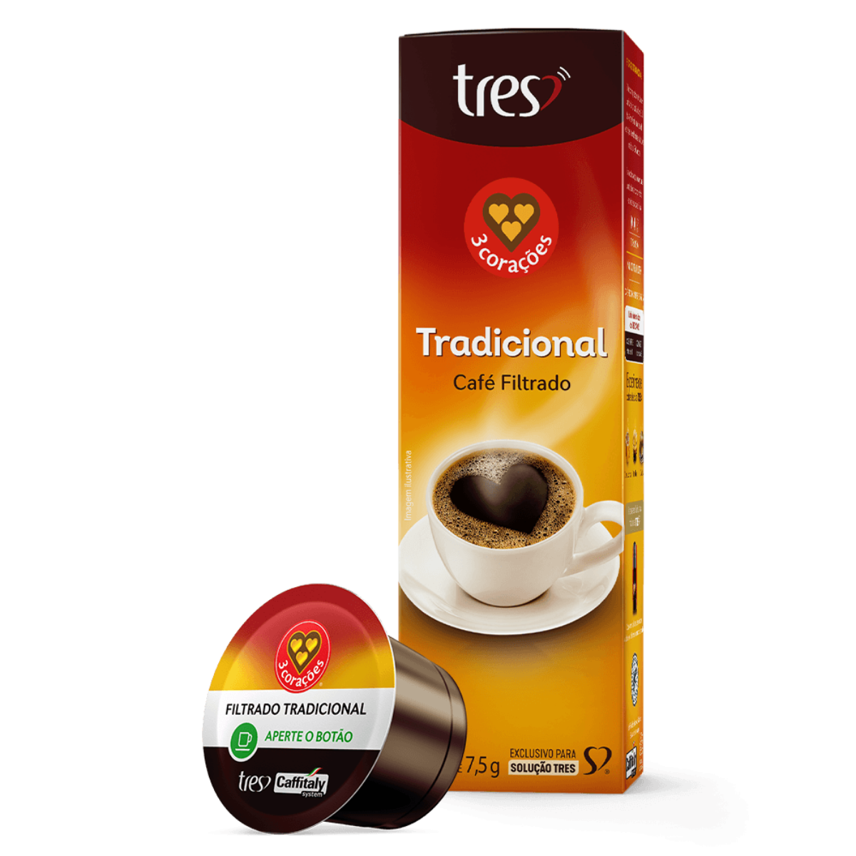 Cápsulas Café Filtrado Tradicional 3 Cora...