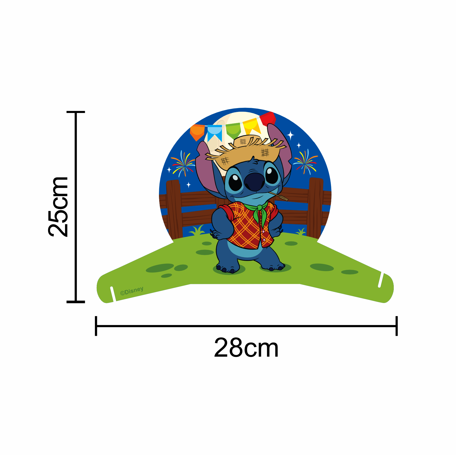 Decoração de Mesa Stitch Junino c/ Suport...