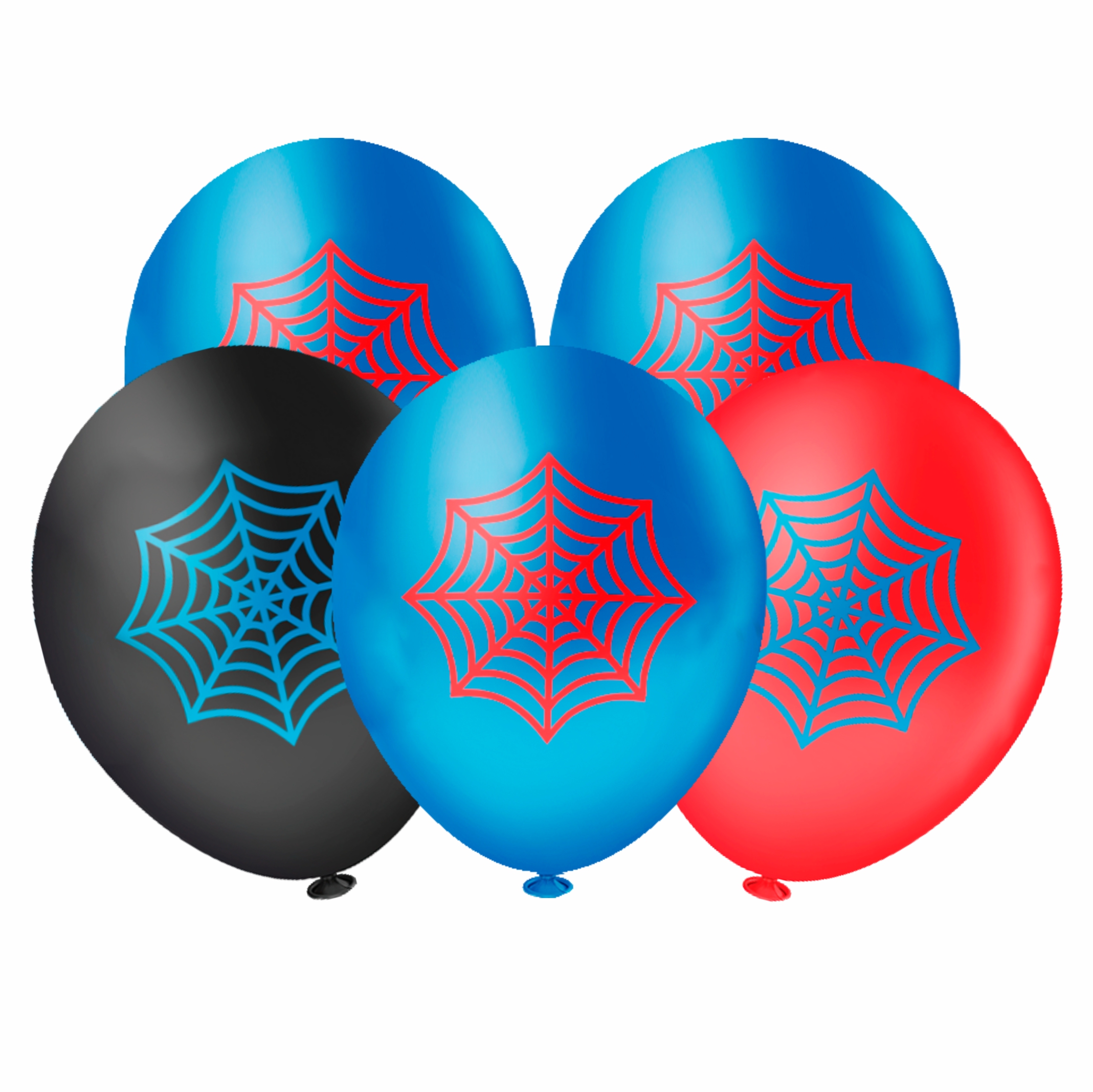 Balão Redondo Teia de Aranha 8" 20 unid.