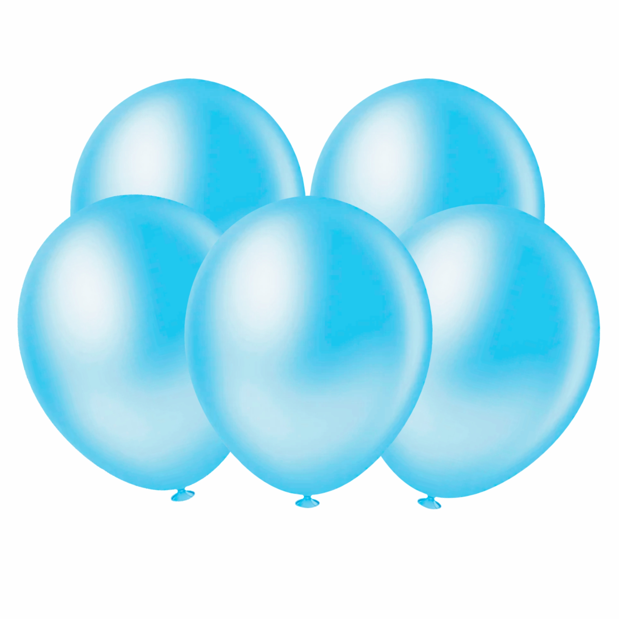 Balão Redondo 8 Polegadas Liso Azul Claro...