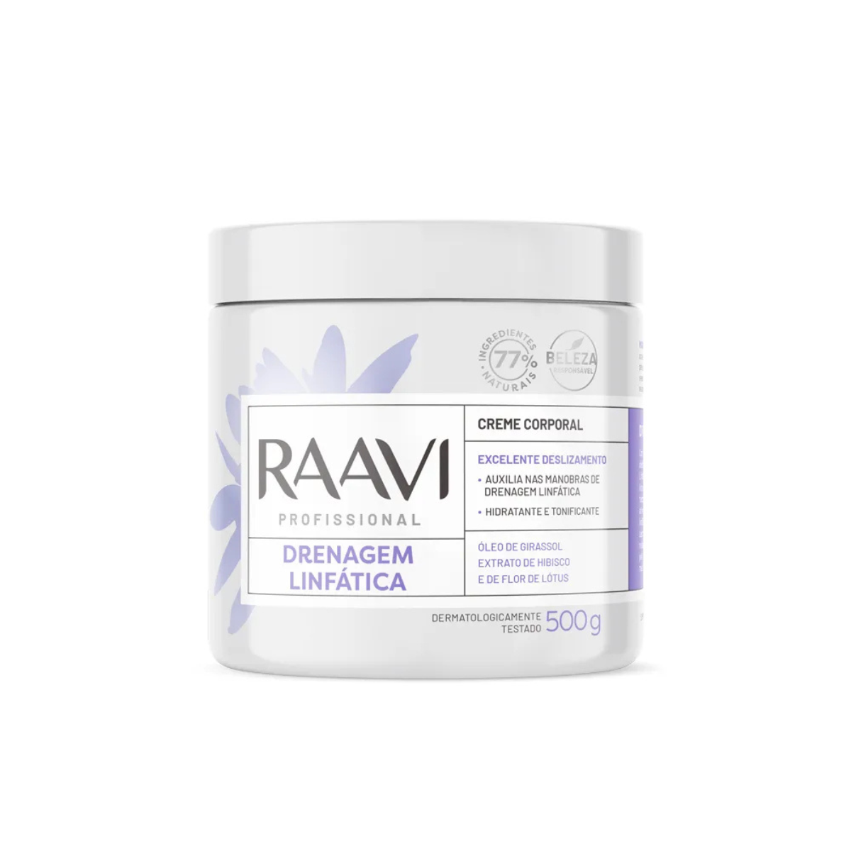 creme drenagem linfática corporal 500g