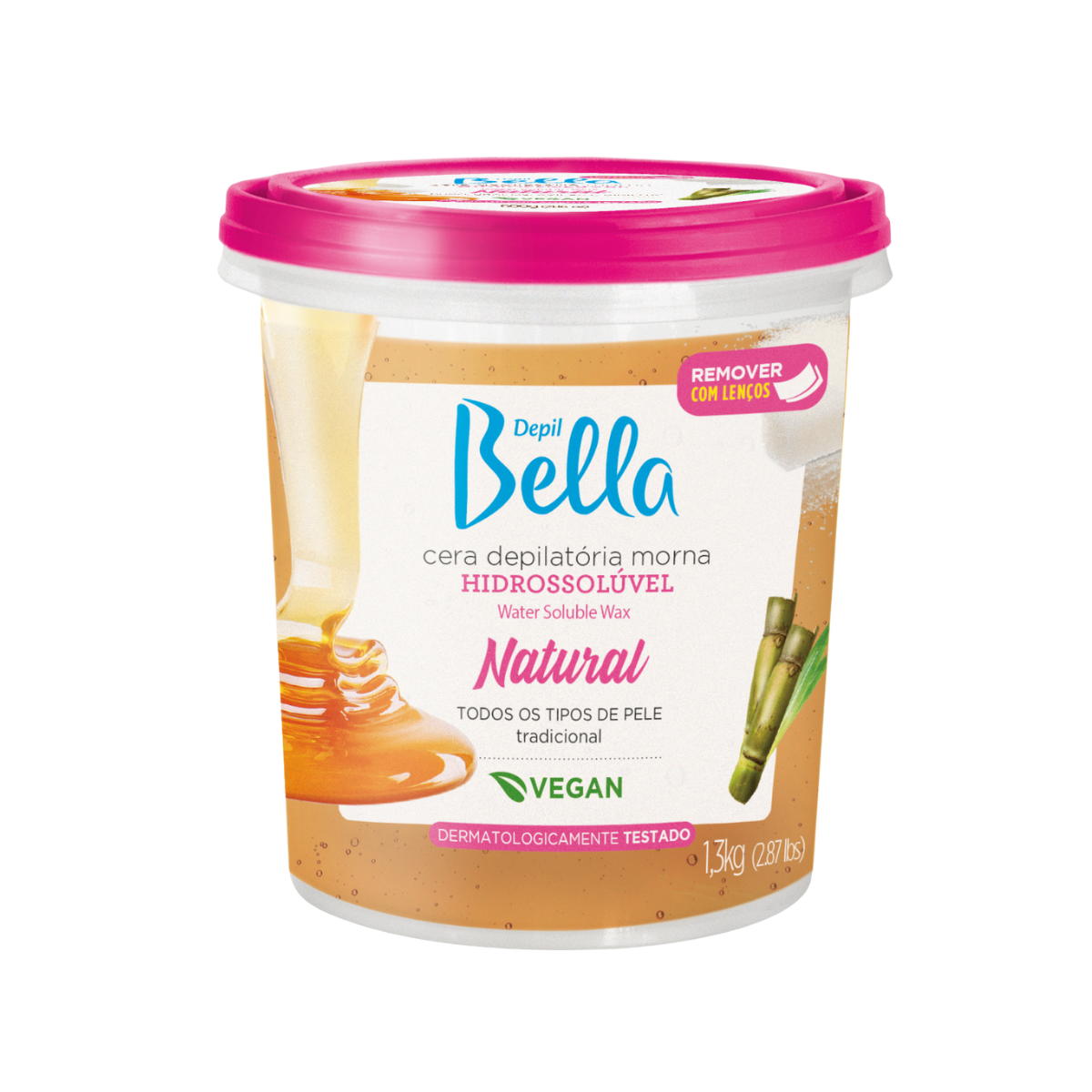 Cera Depilatória Quente Hidrossolúvel Nat...