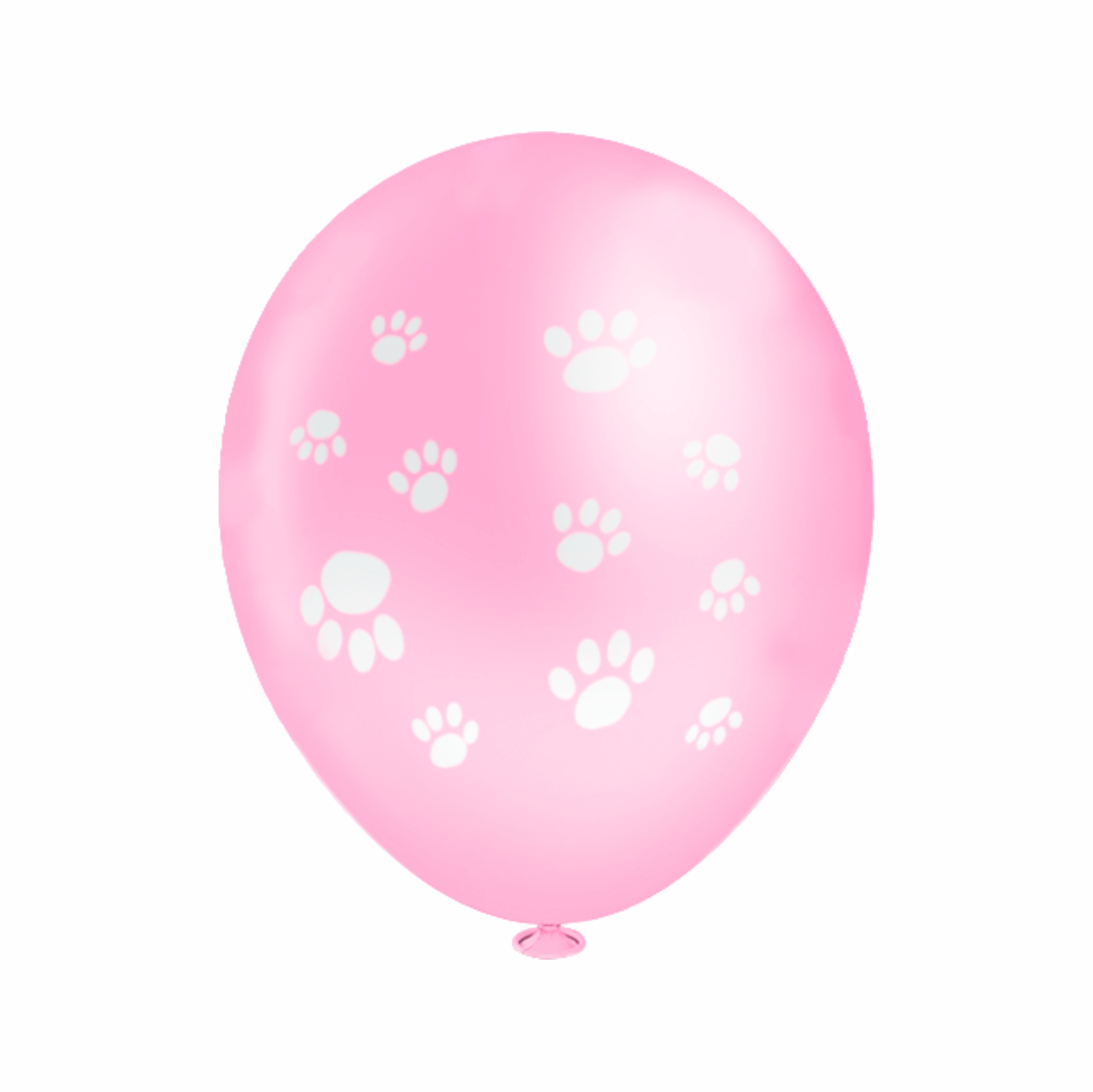Balão Redondo Pegadas Dog Rosa Sortido 8"...