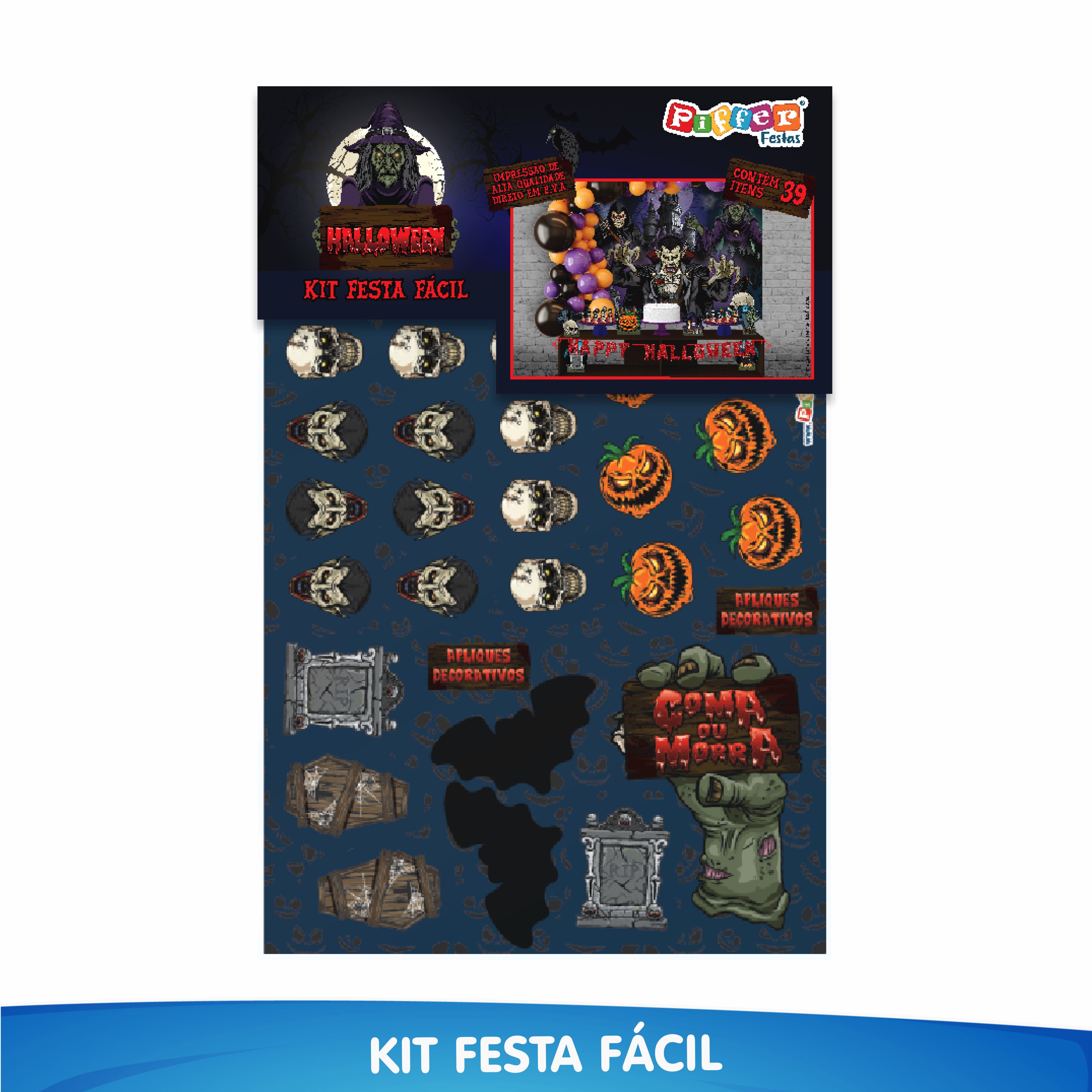 Kit Festa Fácil Halloween Horripilante