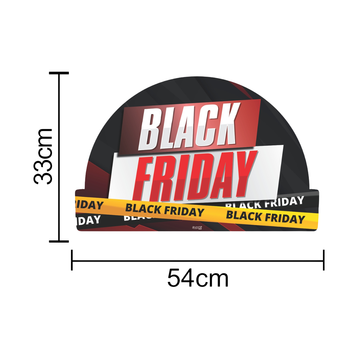 Painel Letreiro Black Friday 46,5x32cm