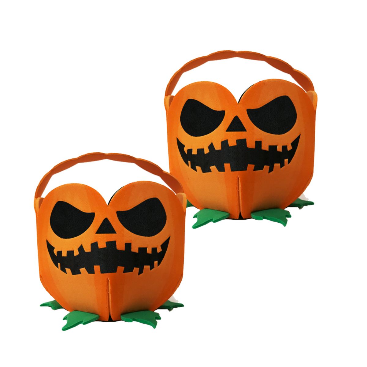 Baldinho Abóbora Halloween em EVA 9x12cm