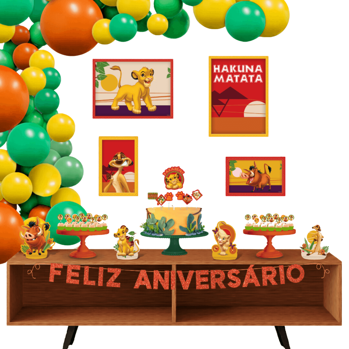 Kit Festa Fácil QD Rei Leão