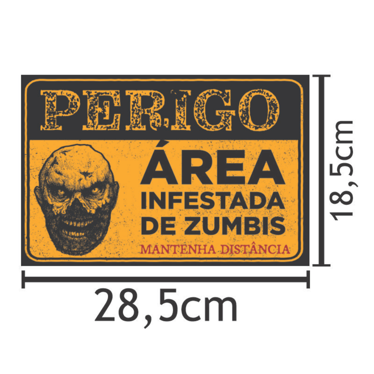 Painel Horripilante Haloween Zumbis