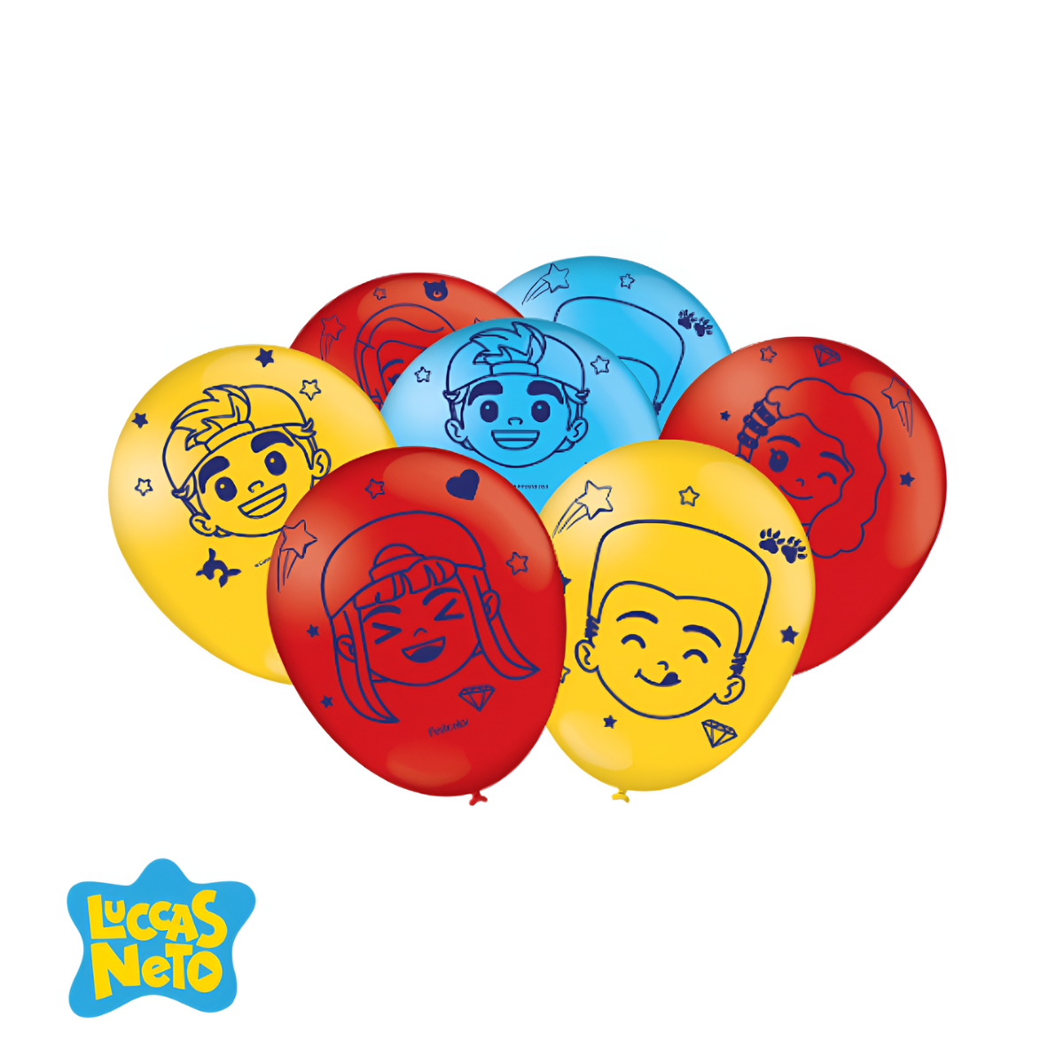 Balão Redondo Luccas Neto 9” 25 unid.