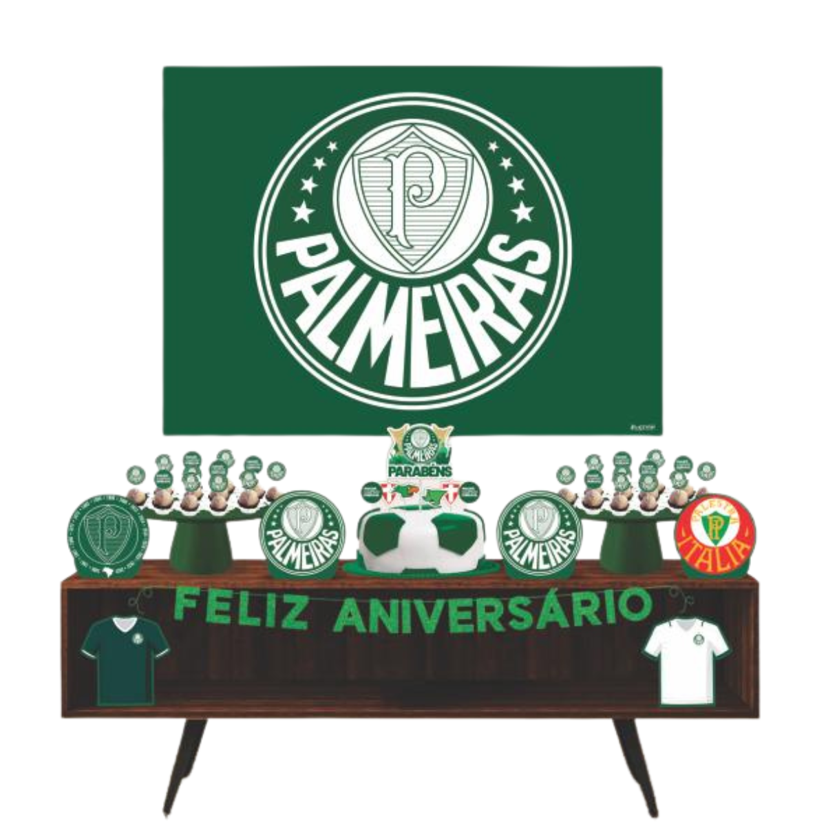 Kit Festa Fácil Palmeiras - Oficial