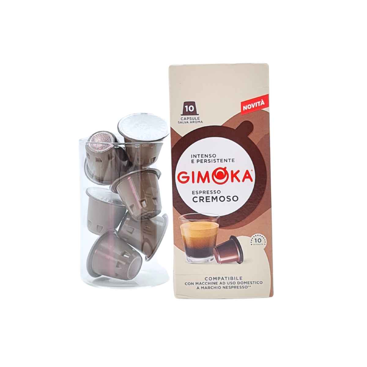 10 Cápsulas Gimoka Cremoso Compatível com...