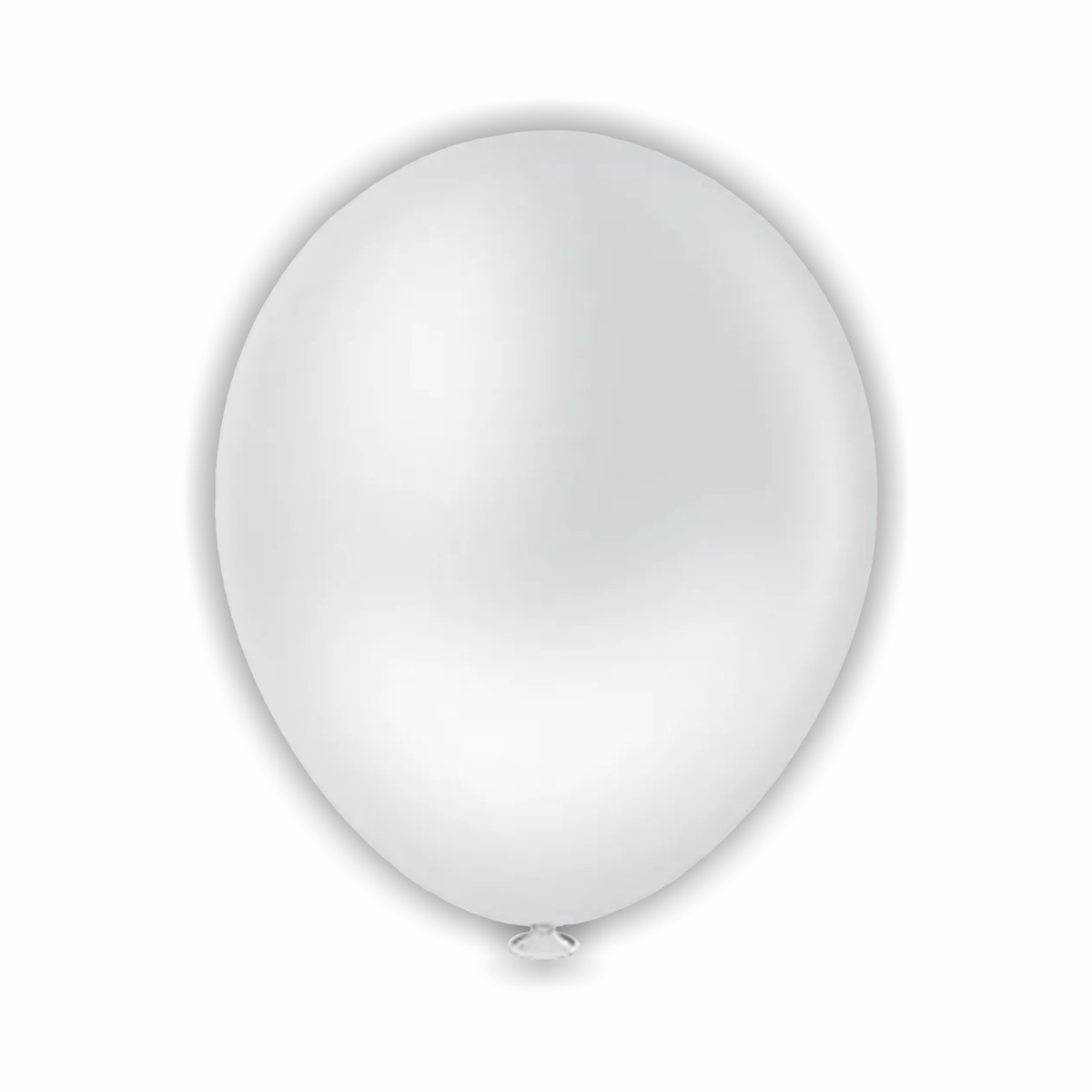 Balão Redondo Liso Branco 8" 20 Unid.