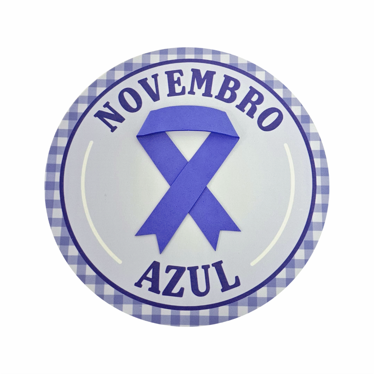 Painel Novembro Azul 32,5x32,5cm