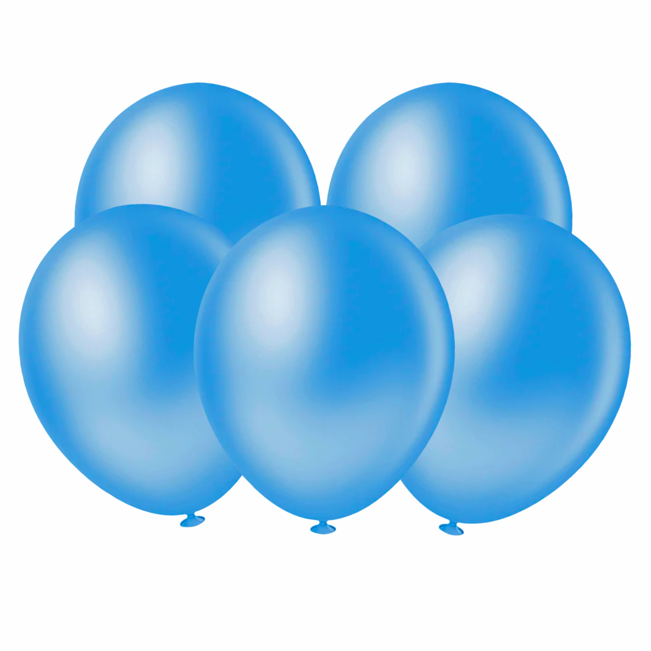 Balão Redondo 8 Polegadas Liso Azul 20 unid.