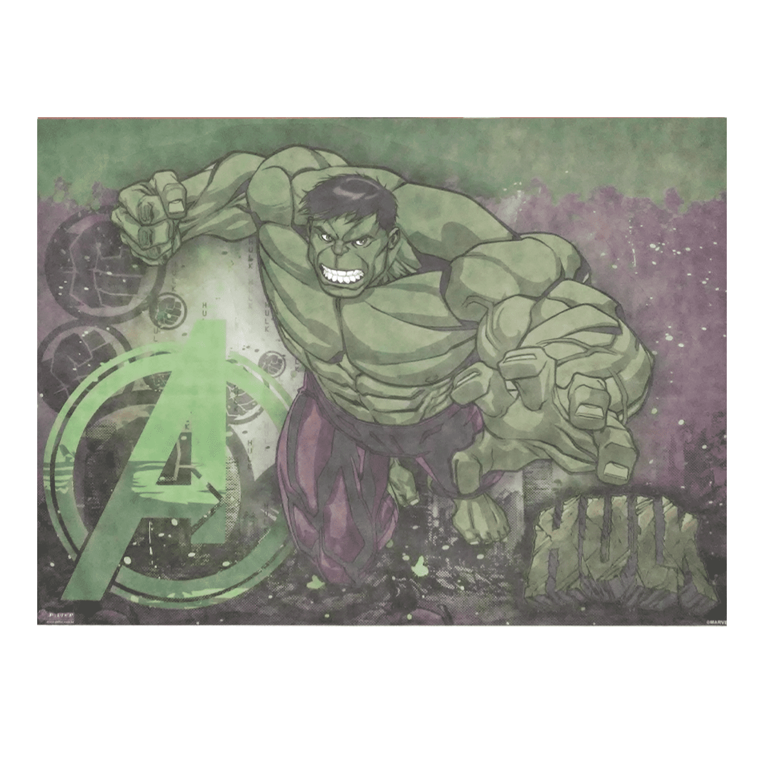 Painel TNT Vingadores Hulk 1,40 x 1,03mt ...
