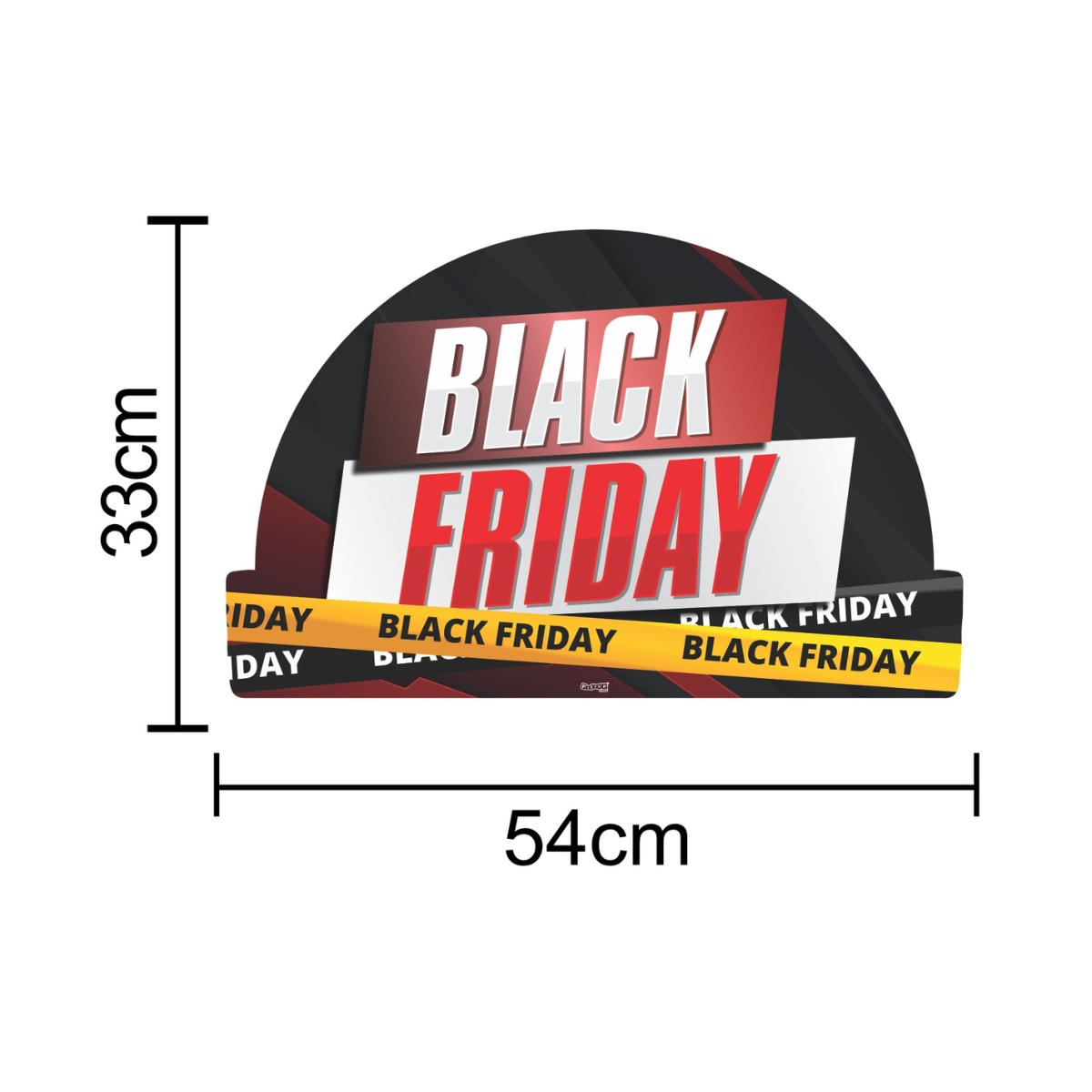 Painel Black Friday Letreiro 46,5x32cm