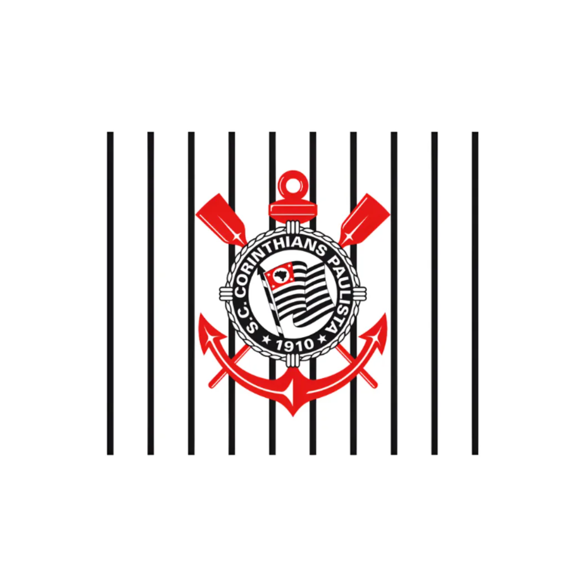 Painel TNT Corinthians 1,40 x 1,03mt - 49