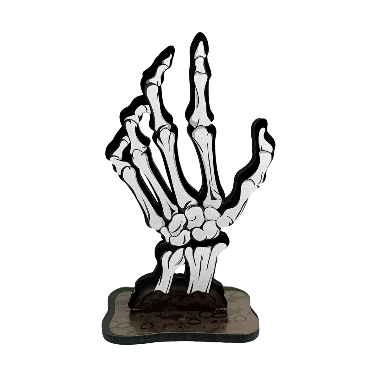 Enfeite Mão de Caveira Halloween 12x20cm