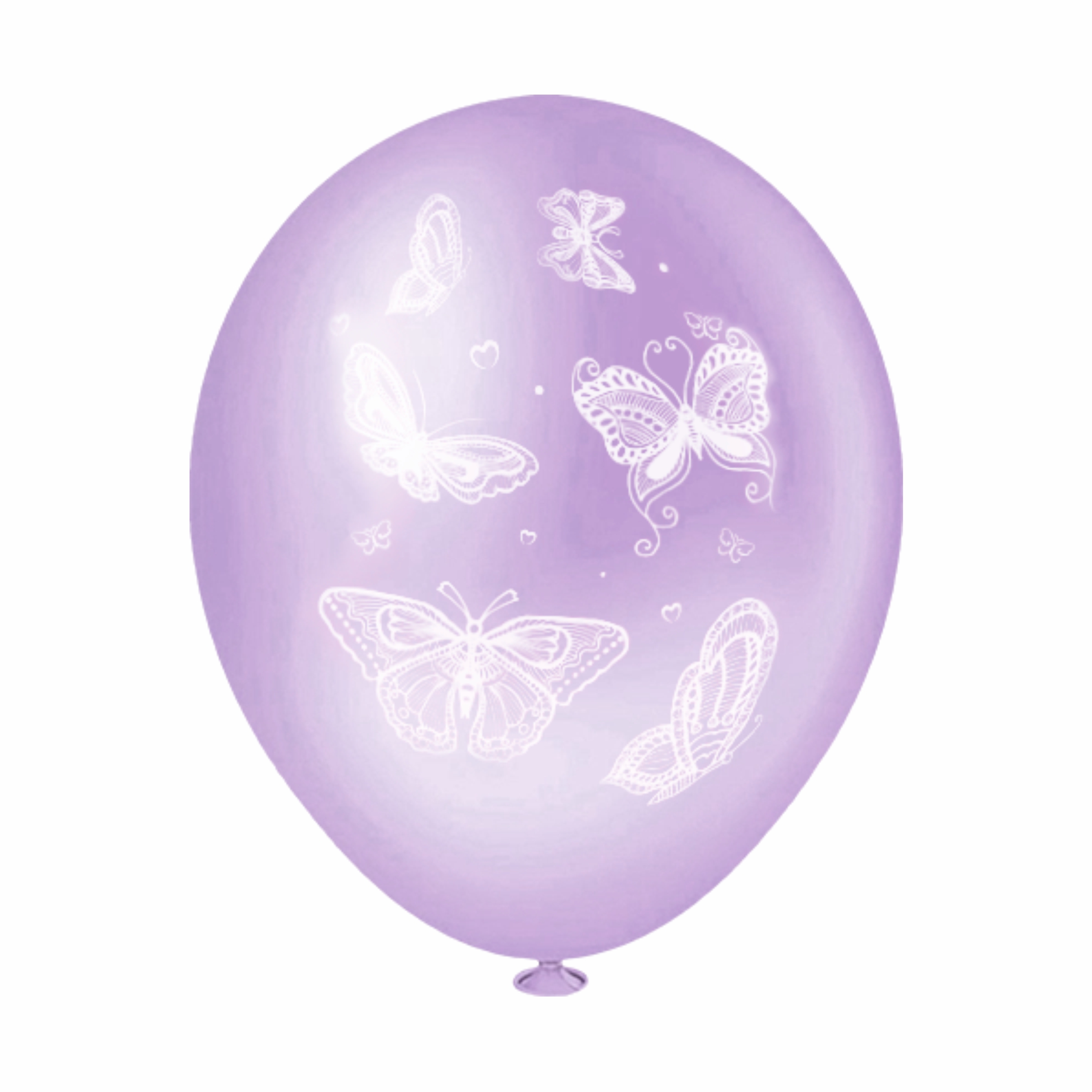 Balão Redondo Borboletas Sortido 8" 20 unid.