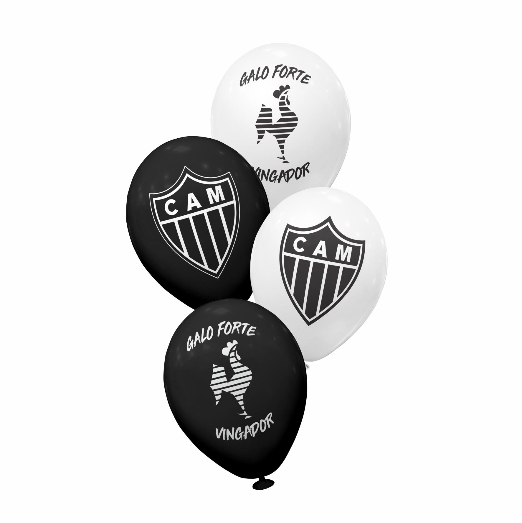 Balão Redondo Atlético Mineiro 8” 20 Unid.