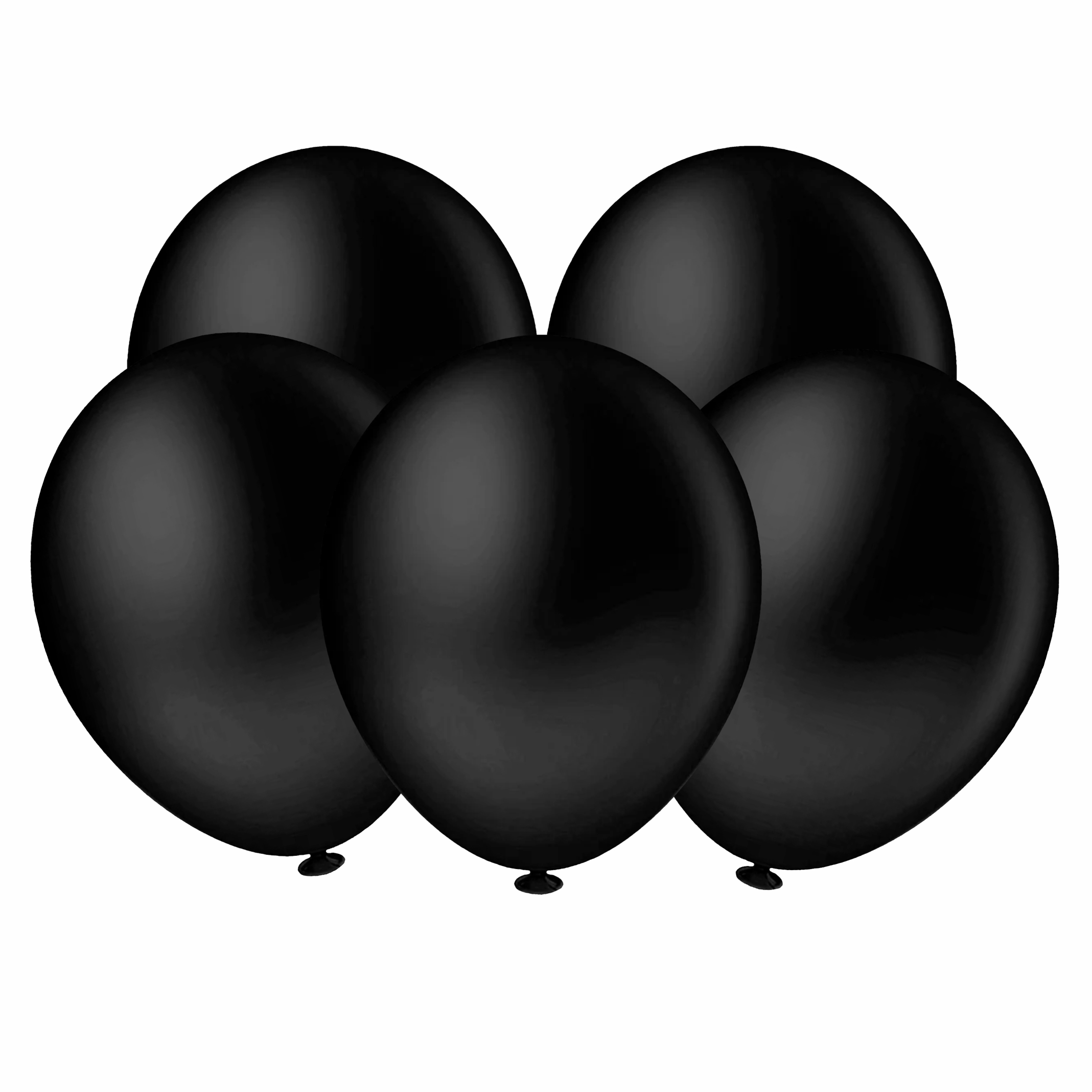 Balão Redondo 8 Polegadas Liso Preto 20 u...