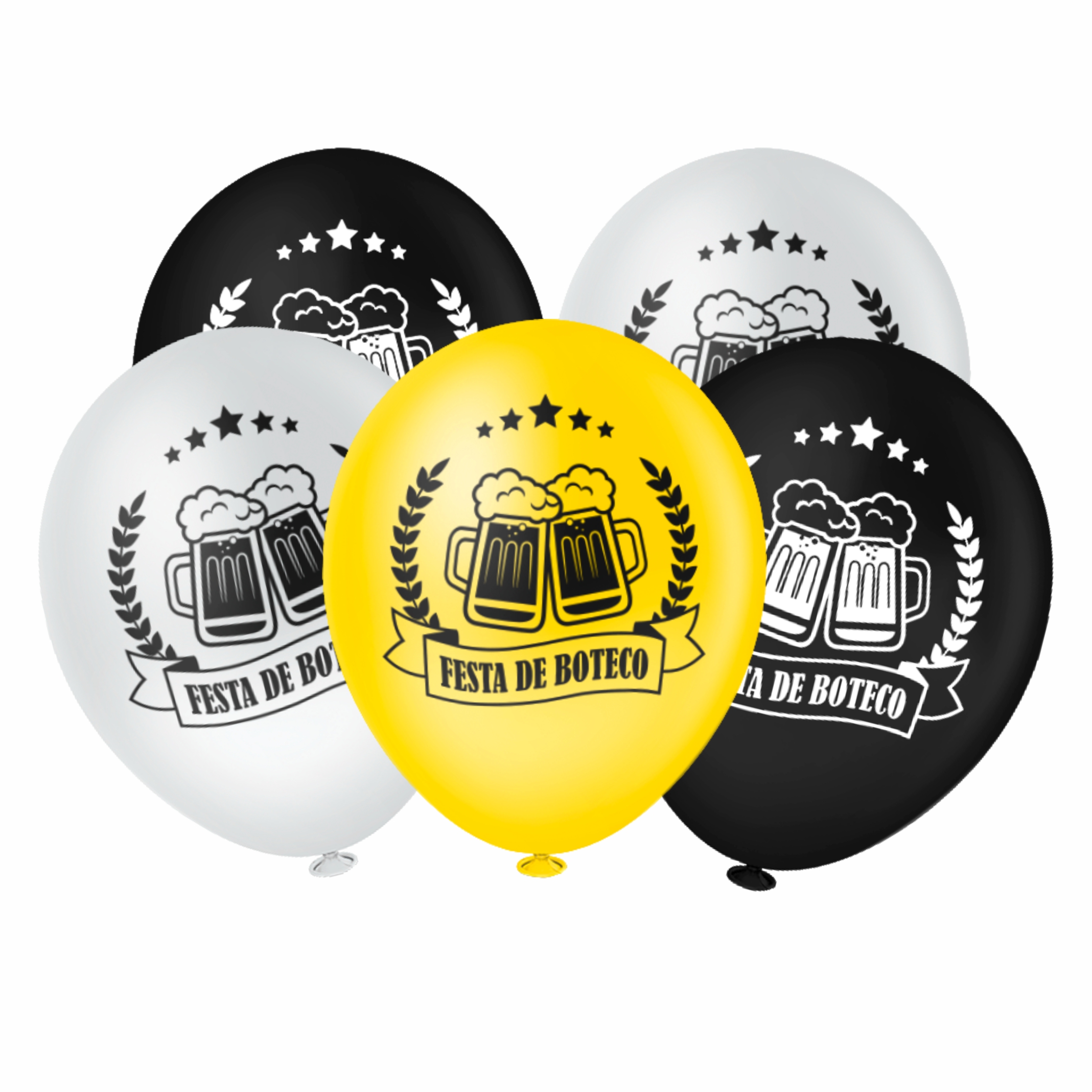 Balão Redondo Boteco Sortido 8" 20 unid.