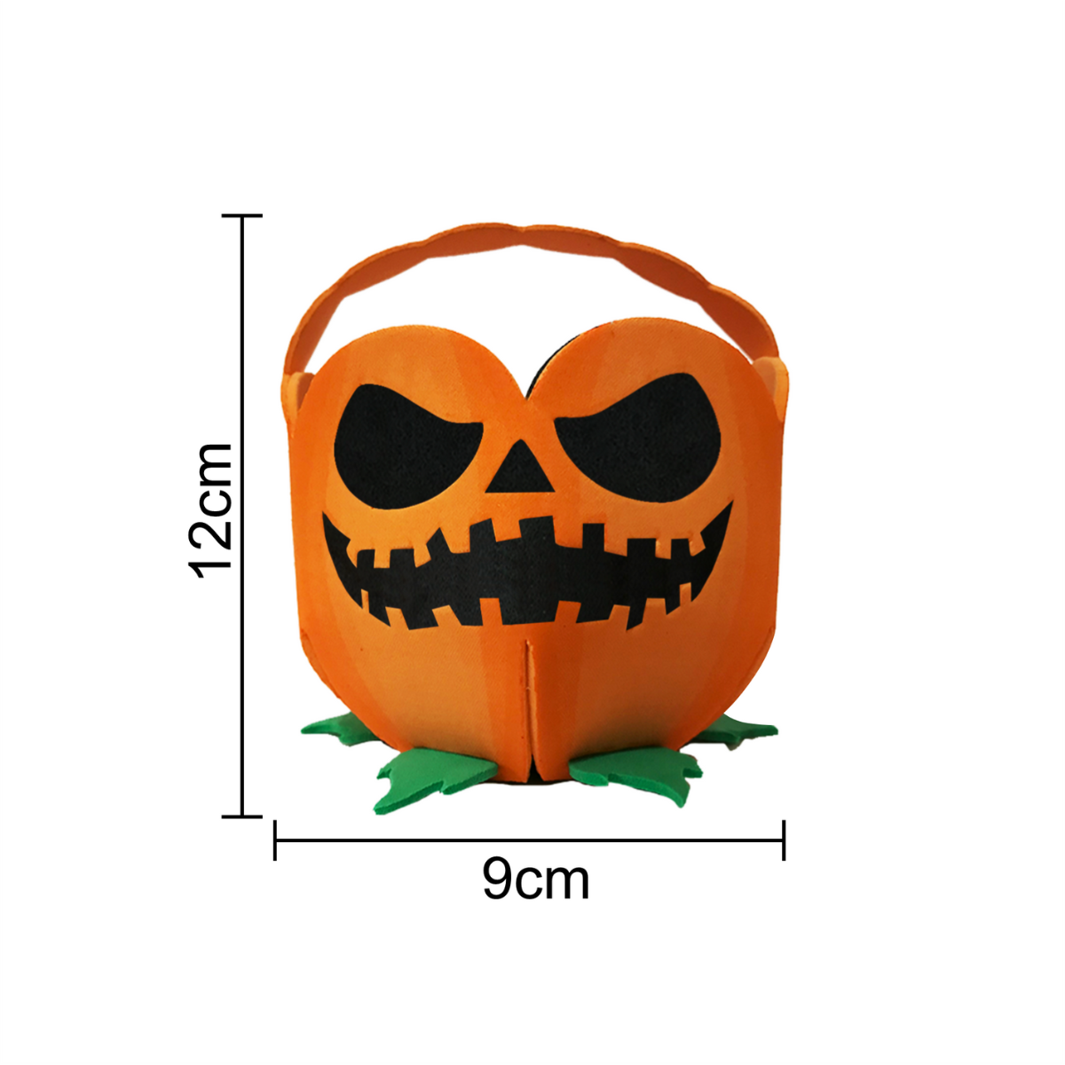 Baldinho Abóbora Halloween em EVA 9x12cm