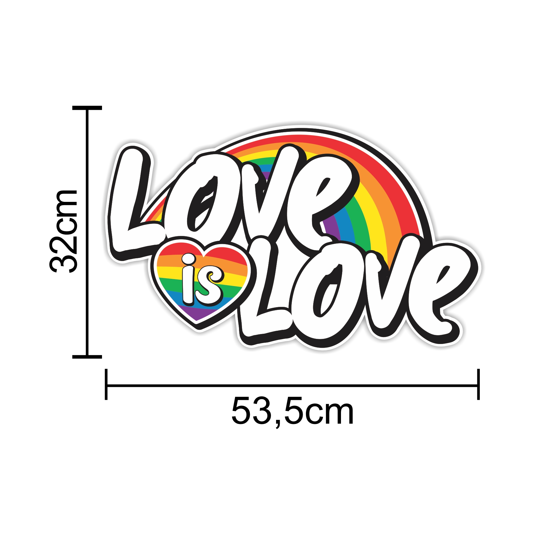 Painel Pride - Love is Love 