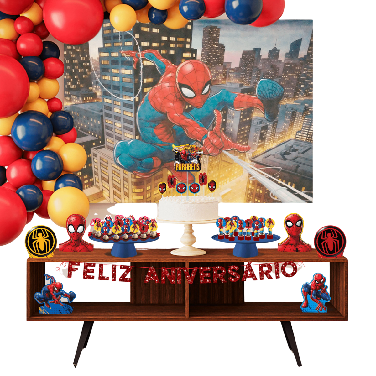 Kit Festa Fácil Homem Aranha