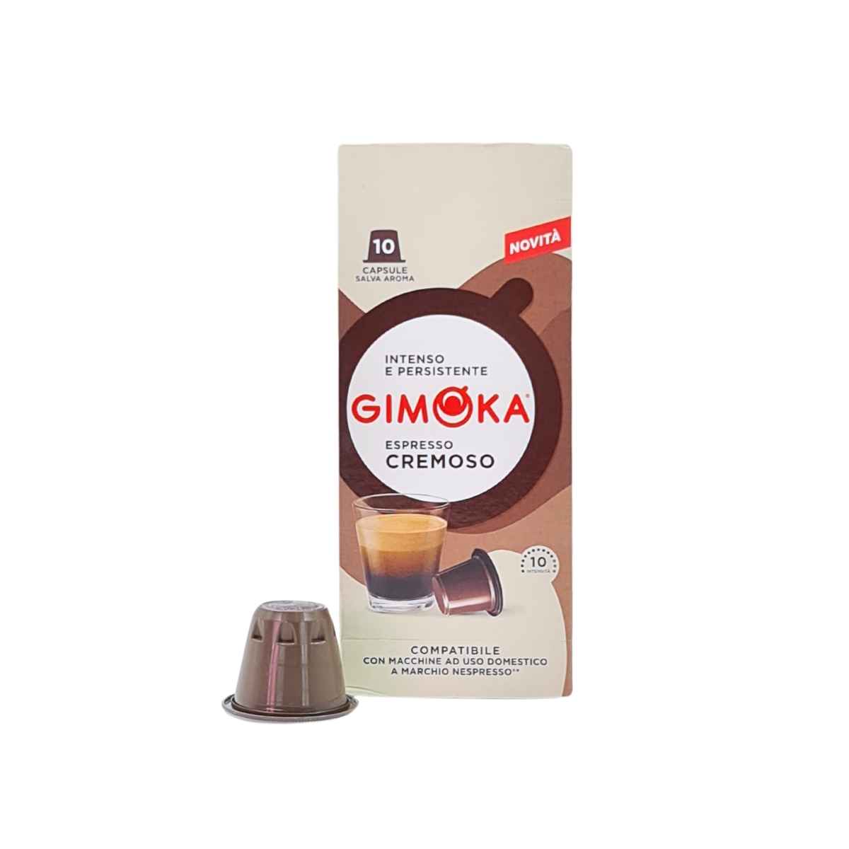 10 Cápsulas Gimoka Cremoso Compatível com...
