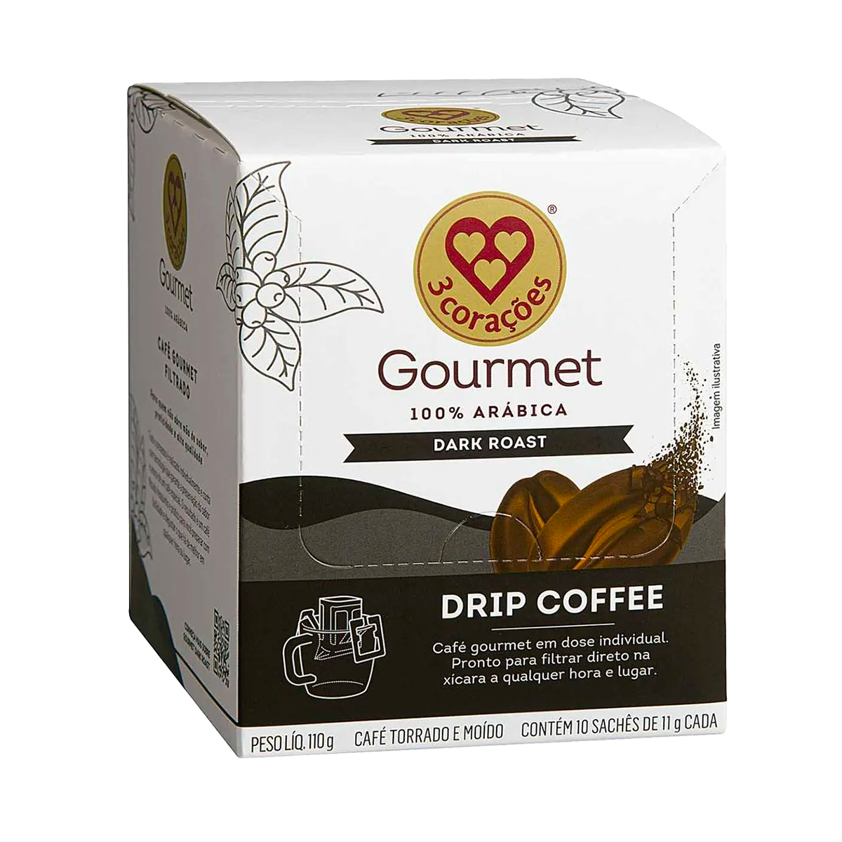 Café Drip Coffee Tres Corações Gourmet Da...