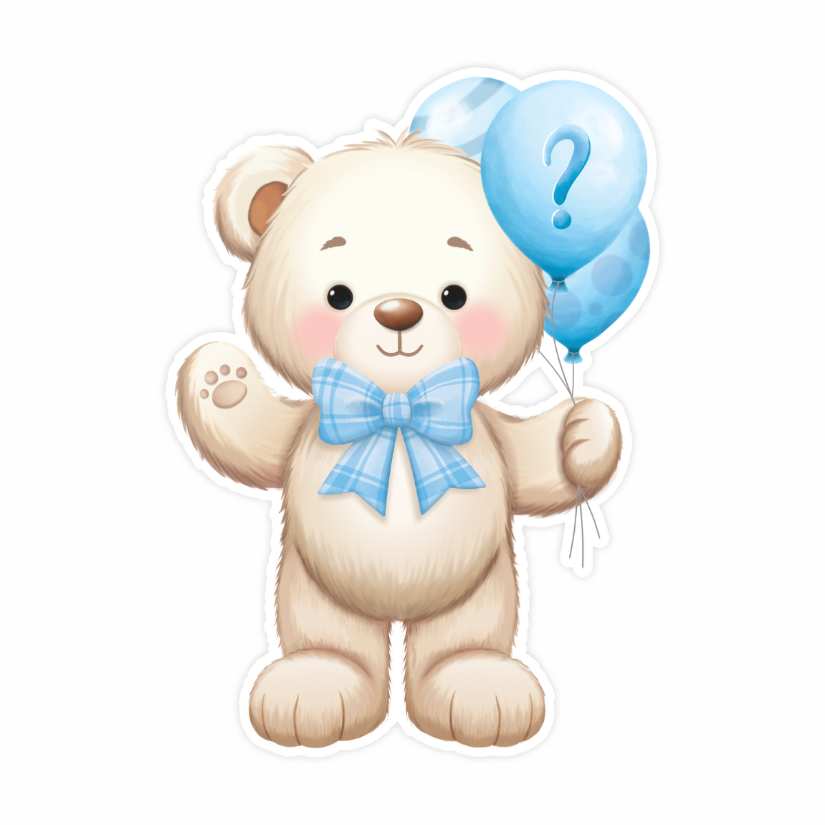 Painel Chá Revelação Ursinho Azul