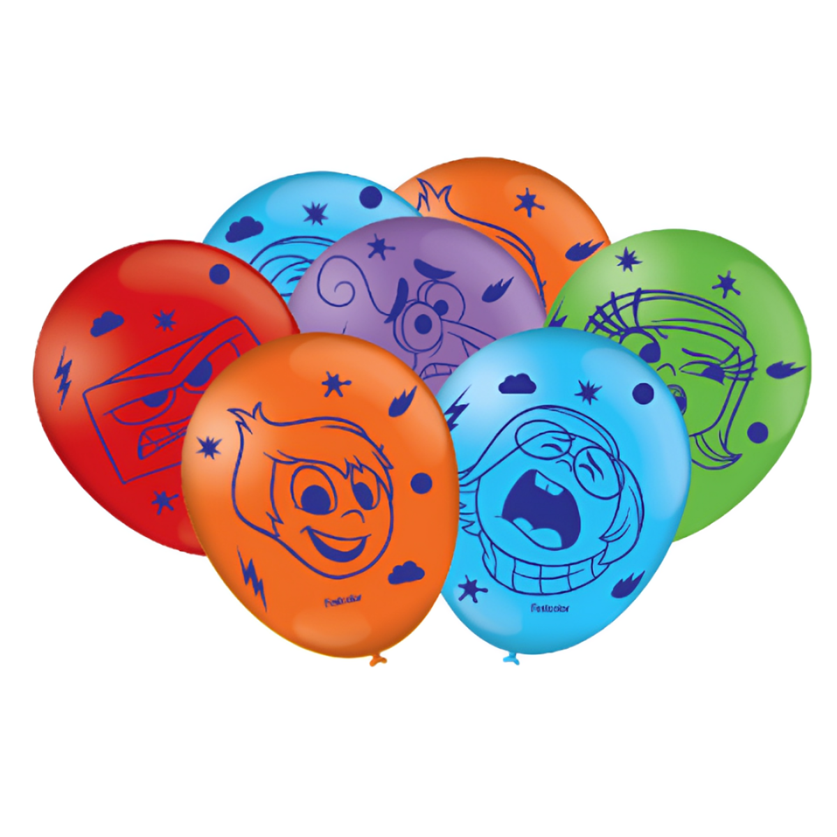 Balão Redondo Divertida Mente 9” 25 unid.
