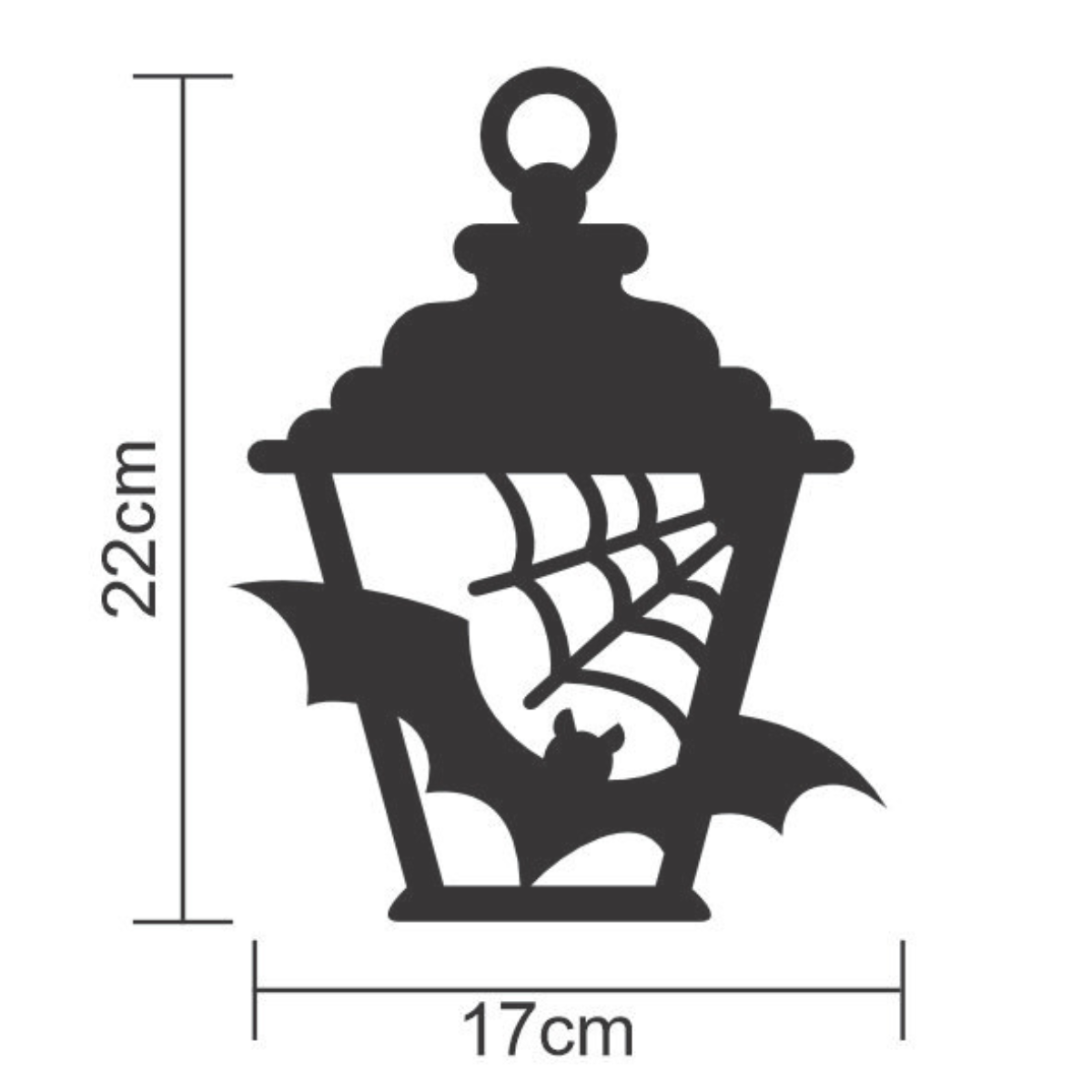 Enfeite de Porta e Parede Halloween Lanterna