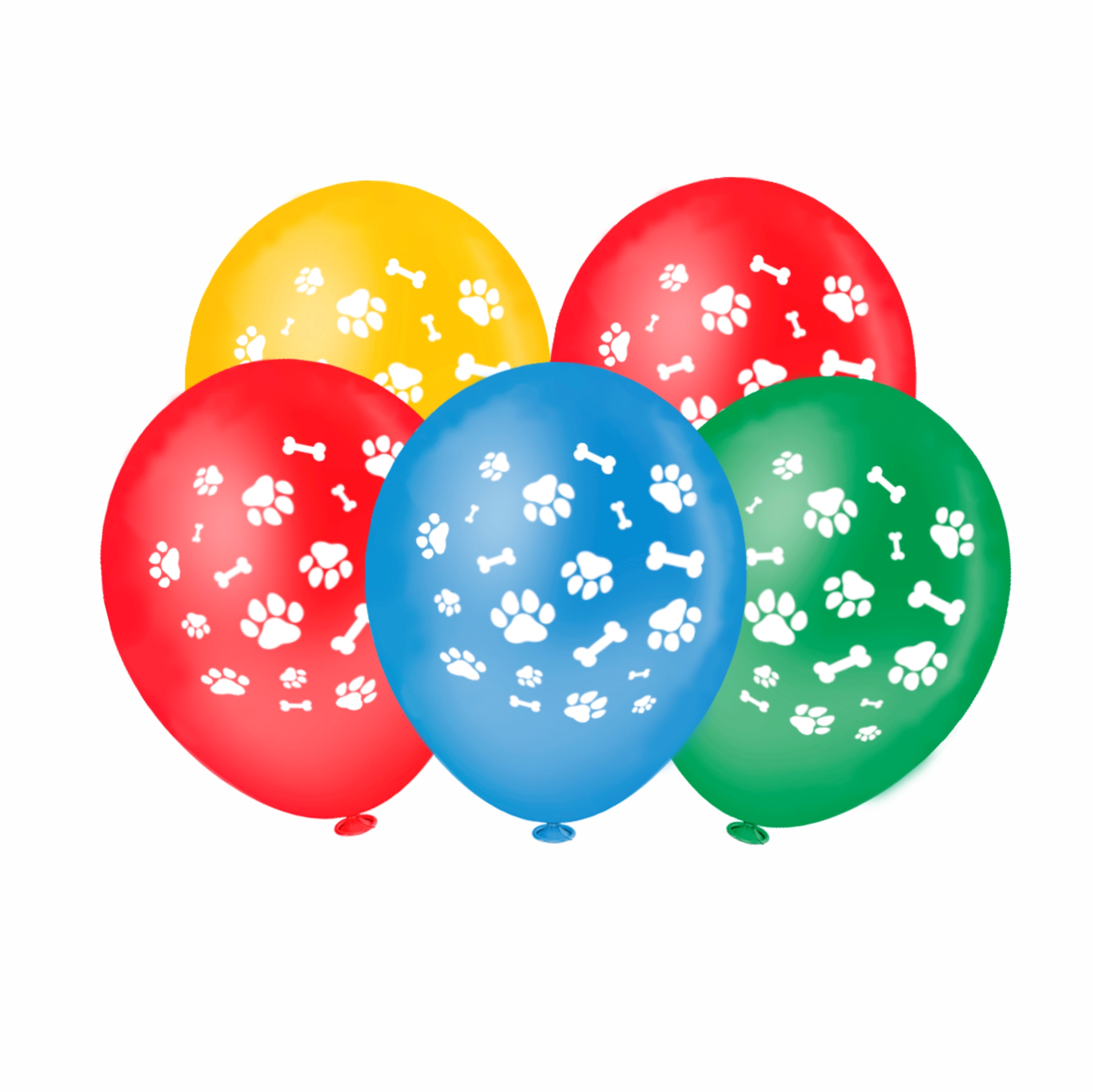 Balão Redondo Caninos Sortido 8" 20 Unid.